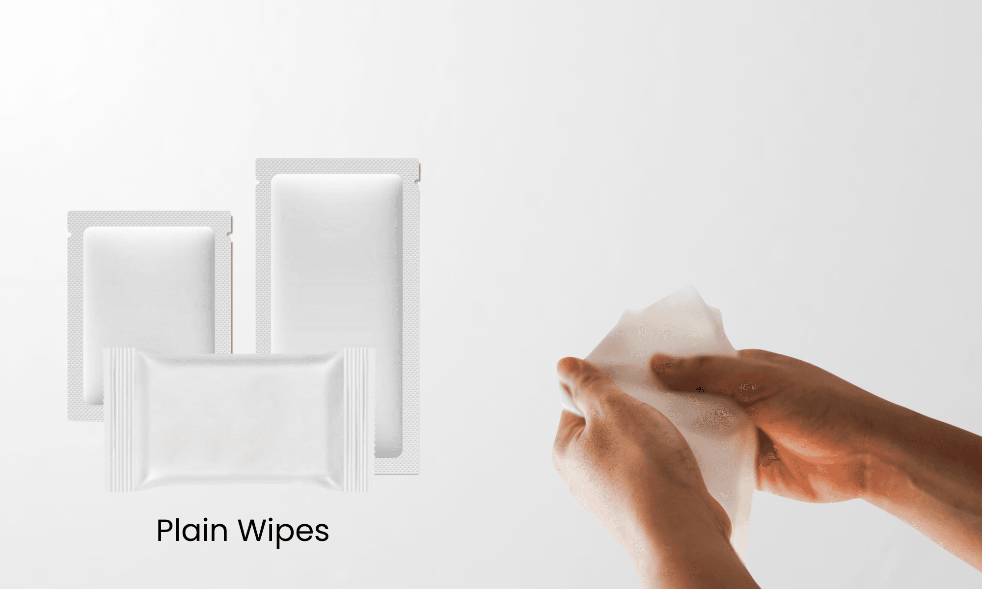 Plain Wet Wipes – unscented, skin-friendly, and multipurpose wipes for personal hygiene, travel, and hospitality use.