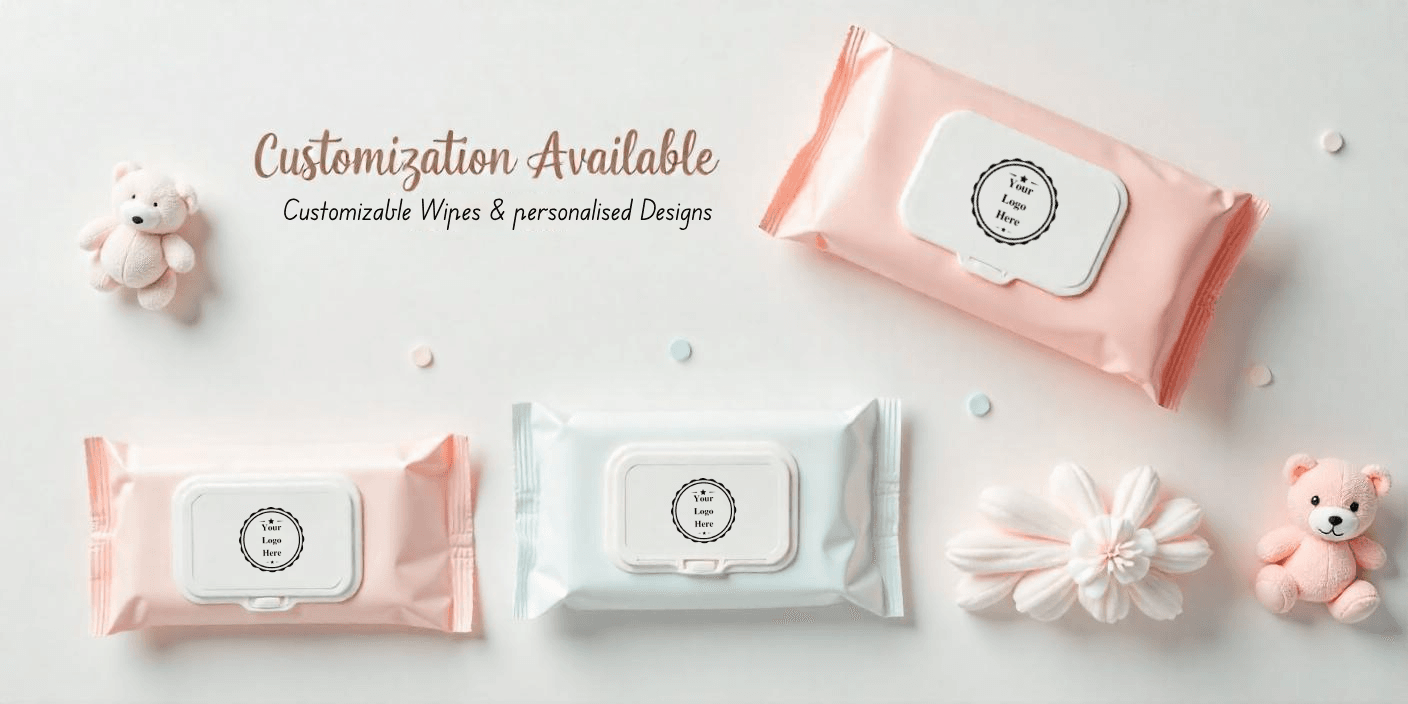 Customizable Collections Wet Wipes – premium, skin-friendly, and customizable wet wipes with your branding for hotels, resorts, and hospitality businesses.