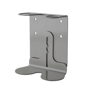 Metallic Stand for 2 Bottles – Durable and stylish wall-mounted holder for toiletries.