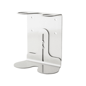 Stainless Steel Stand for 2 Bottles – Durable wall-mounted holder for toiletries.